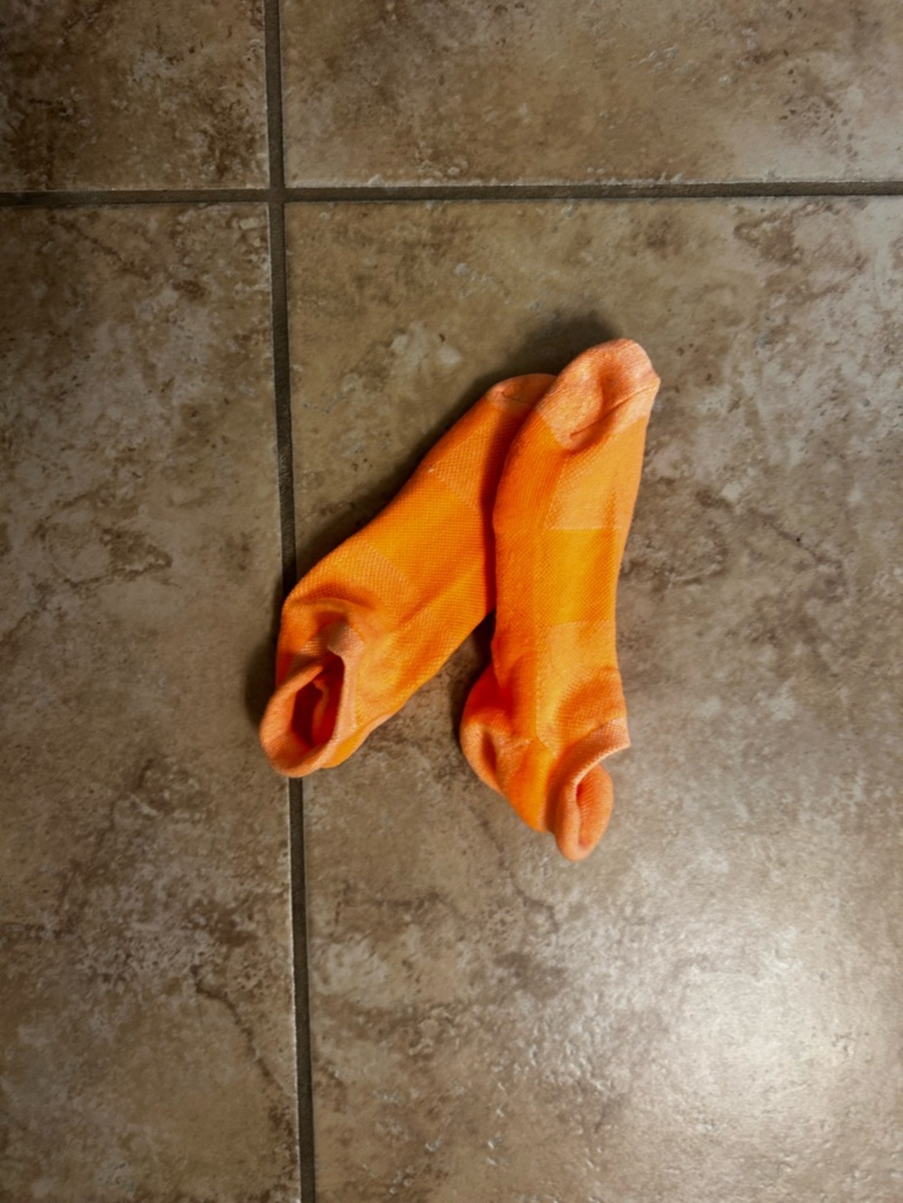 Orange Low-Cut Athletic Socks